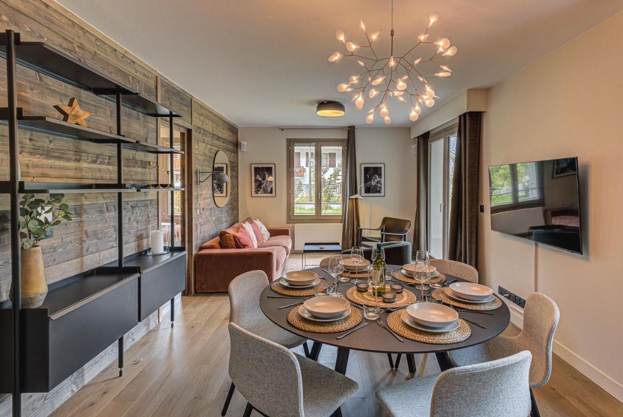 White Pearl A05 Modern Apartment Chamonix Alpes Travel Sleeps 4 To 6 Exteriér fotografie