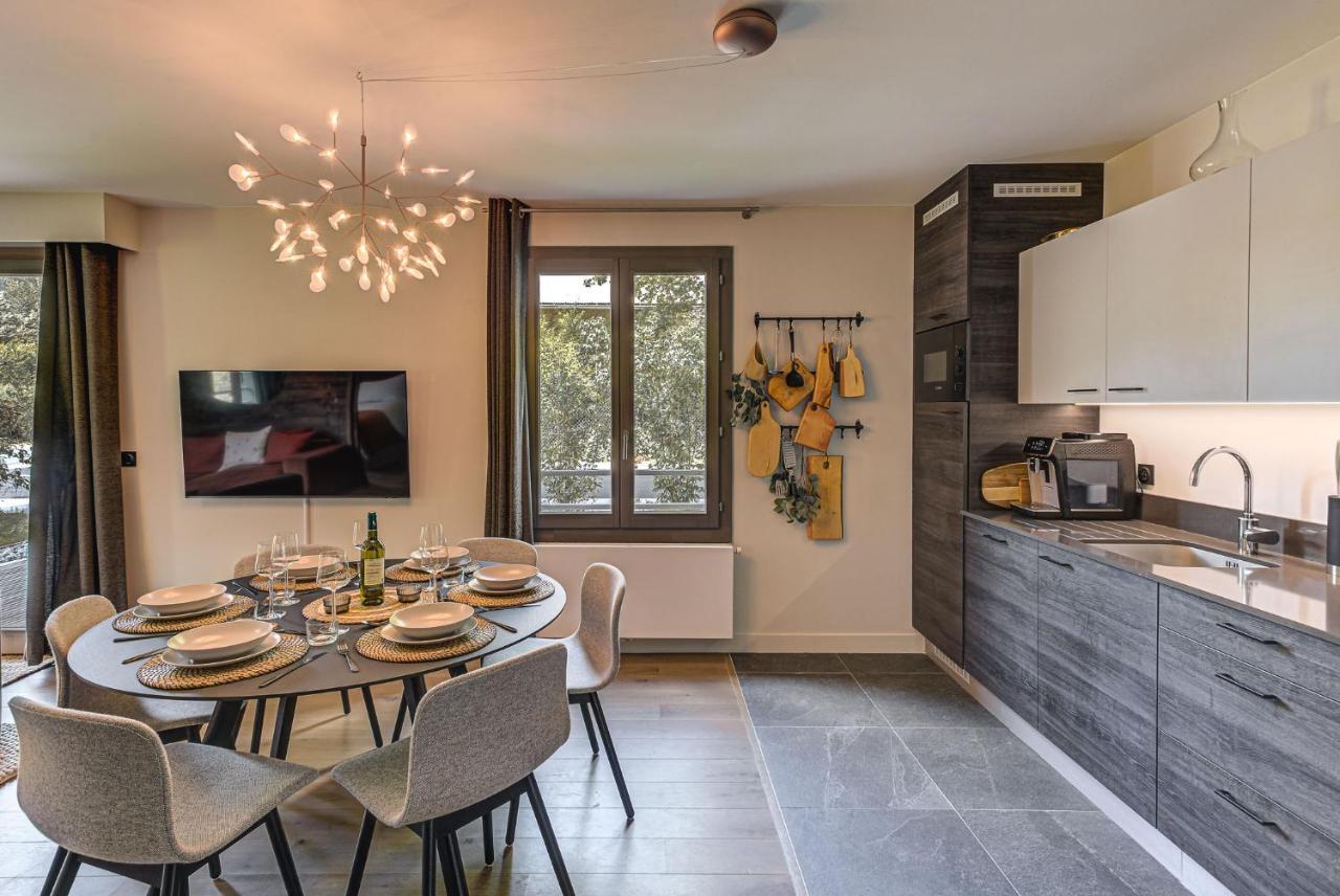 White Pearl A05 Modern Apartment Chamonix Alpes Travel Sleeps 4 To 6 Exteriér fotografie