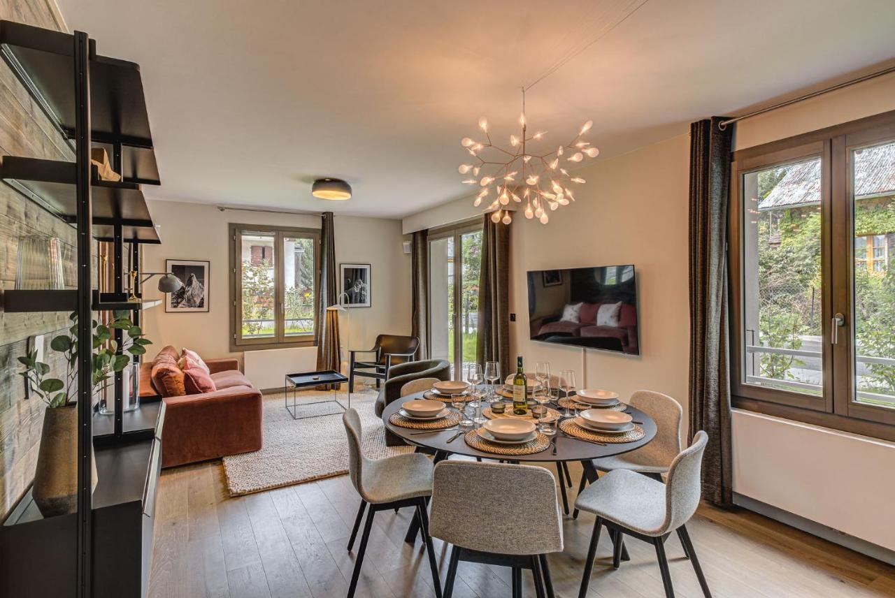 White Pearl A05 Modern Apartment Chamonix Alpes Travel Sleeps 4 To 6 Exteriér fotografie